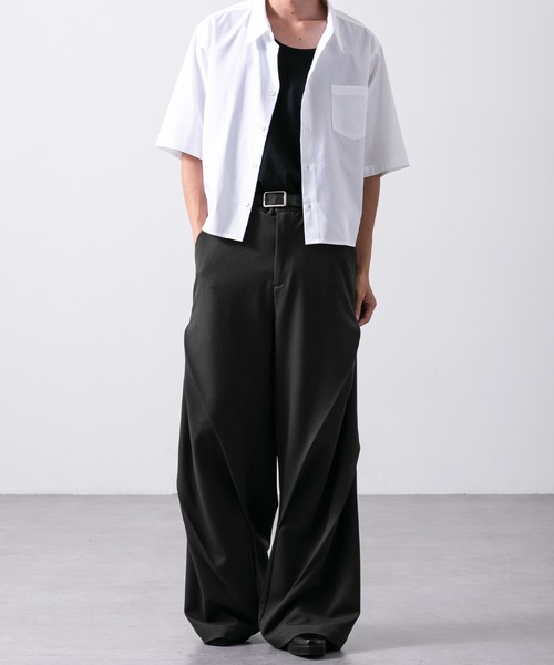 CLEL（クレイル）の「【CLEL】Prime TR 3D Tuck Slacks / プライムTR 3Dタックスラックス（スラックス・メンズ・ブラック/チャコールグレー/グレー系・S/L/XS/M）」の17枚目の写真
