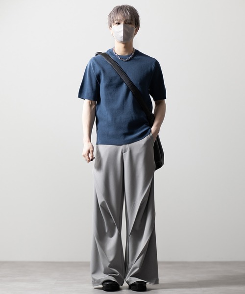 CLEL（クレイル）の「【CLEL】Prime TR 3D Tuck Slacks / プライムTR 3Dタックスラックス（スラックス・メンズ・ブラック/チャコールグレー/グレー系・S/L/XS/M）」の11枚目の写真