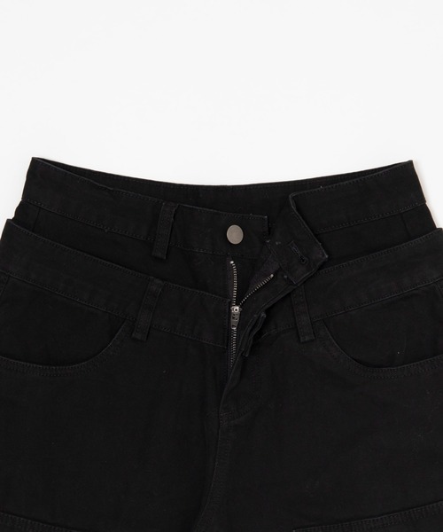 Figments（フィグメンツ）の「ダブルウエストニークラッシュパンツ（その他パンツ・レディース・ブラック・MEDIUM/LARGE/SMALL）」の7枚目の写真