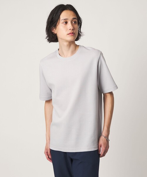 A DAY IN THE LIFE UNITED ARROWS(アデイインザライフユナイテッドアローズ)の「シルケット ダブルフェイス リップル カットソー<A DAY IN THE LIFE>(Tシャツ/カットソー・メンズ・ライトグレー/ホワイト/ネイビー・M/L/S)」の12枚目の写真