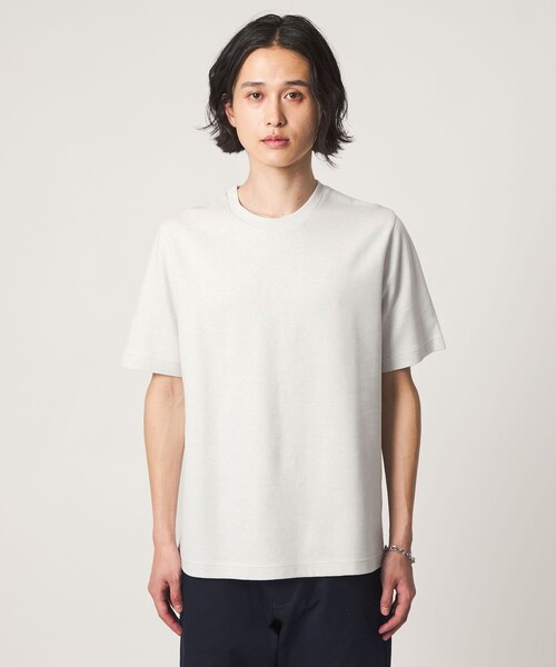 A DAY IN THE LIFE UNITED ARROWS(アデイインザライフユナイテッドアローズ)の「シルケット ダブルフェイス リップル カットソー<A DAY IN THE LIFE>(Tシャツ/カットソー・メンズ・ライトグレー/ホワイト/ネイビー・M/L/S)」の15枚目の写真