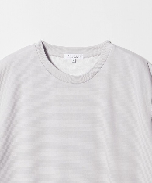 A DAY IN THE LIFE UNITED ARROWS(アデイインザライフユナイテッドアローズ)の「シルケット ダブルフェイス リップル カットソー<A DAY IN THE LIFE>(Tシャツ/カットソー・メンズ・ライトグレー/ホワイト/ネイビー・M/L/S)」の5枚目の写真