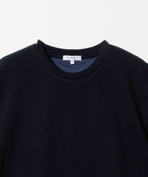 A DAY IN THE LIFE UNITED ARROWS(アデイインザライフユナイテッドアローズ)の「シルケット ダブルフェイス リップル カットソー<A DAY IN THE LIFE>(Tシャツ/カットソー・メンズ・ライトグレー/ホワイト/ネイビー・M/L/S)」の22枚目の写真