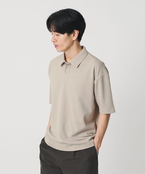 BEAUTY&YOUTH UNITED ARROWS(ビューティーアンドユースユナイテッドアローズ)の「ドライ スムース ジャージー ポロシャツ 吸水速乾(ポロシャツ・メンズ・ベージュ/ネイビー/ダークグレー・S/L/M/XL)」の2枚目の写真