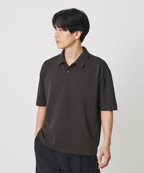 BEAUTY&YOUTH UNITED ARROWS(ビューティーアンドユースユナイテッドアローズ)の「ドライ スムース ジャージー ポロシャツ 吸水速乾(ポロシャツ・メンズ・ベージュ/ネイビー/ダークグレー・S/L/M/XL)」の1枚目の写真