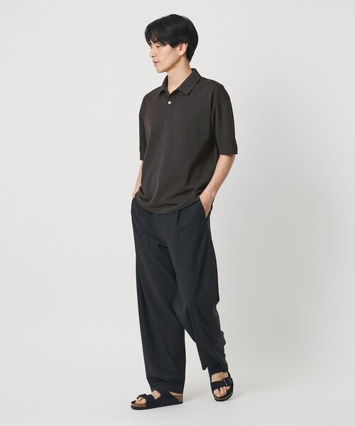 BEAUTY&YOUTH UNITED ARROWS(ビューティーアンドユースユナイテッドアローズ)の「ドライ スムース ジャージー ポロシャツ 吸水速乾(ポロシャツ・メンズ・ベージュ/ネイビー/ダークグレー・S/L/M/XL)」の5枚目の写真