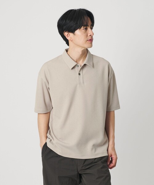 BEAUTY&YOUTH UNITED ARROWS(ビューティーアンドユースユナイテッドアローズ)の「ドライ スムース ジャージー ポロシャツ 吸水速乾(ポロシャツ・メンズ・ベージュ/ネイビー/ダークグレー・S/L/M/XL)」の9枚目の写真