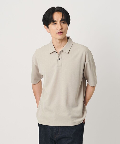 BEAUTY&YOUTH UNITED ARROWS(ビューティーアンドユースユナイテッドアローズ)の「ドライ スムース ジャージー ポロシャツ 吸水速乾(ポロシャツ・メンズ・ベージュ/ネイビー/ダークグレー・S/L/M/XL)」の10枚目の写真