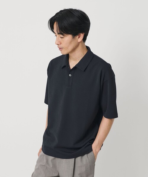 BEAUTY&YOUTH UNITED ARROWS(ビューティーアンドユースユナイテッドアローズ)の「ドライ スムース ジャージー ポロシャツ 吸水速乾(ポロシャツ・メンズ・ベージュ/ネイビー/ダークグレー・S/L/M/XL)」の12枚目の写真