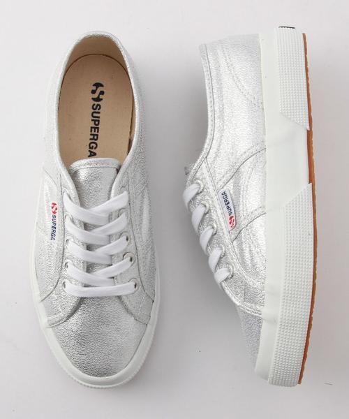 SUPERGA(スペルガ)の「スペルガ/OC SUPERGA メタリックSNK(スニーカー・レディース・シルバー・36/37/38)」の1枚目の写真