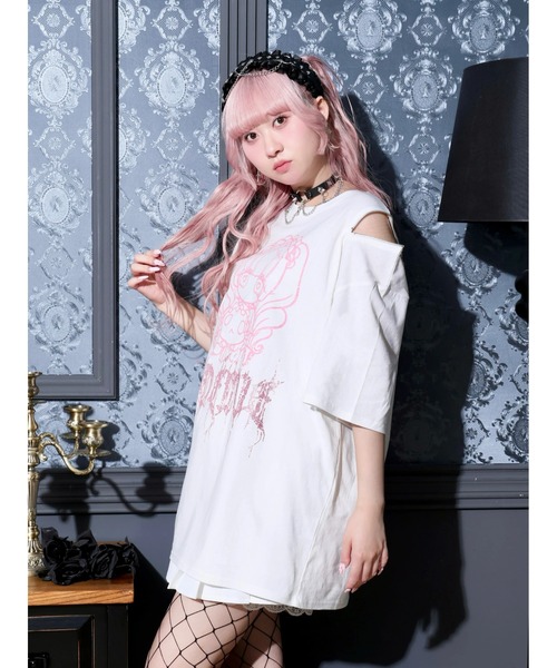 NOEMIE（ノエミー）の「ロンリードールラメTシャツ（Tシャツ/カットソー・レディース・ブラック/オフホワイト・M）」の7枚目の写真