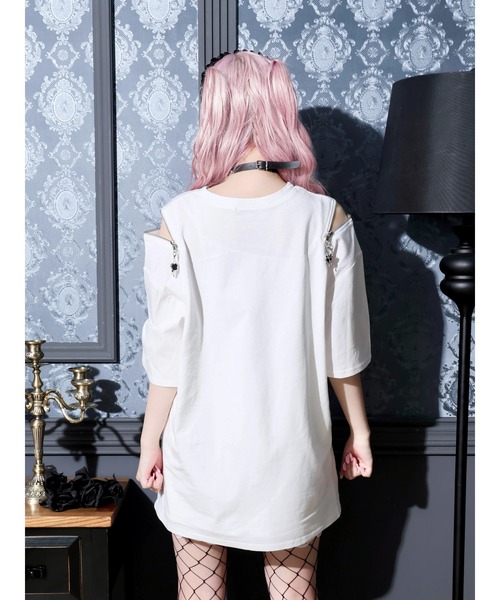 NOEMIE（ノエミー）の「ロンリードールラメTシャツ（Tシャツ/カットソー・レディース・ブラック/オフホワイト・M）」の8枚目の写真
