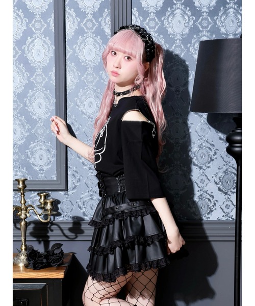 NOEMIE（ノエミー）の「ロンリードールラメTシャツ（Tシャツ/カットソー・レディース・ブラック/オフホワイト・M）」の10枚目の写真