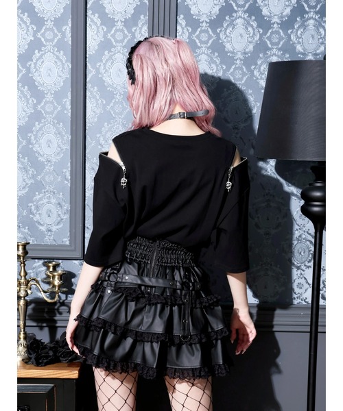 NOEMIE（ノエミー）の「ロンリードールラメTシャツ（Tシャツ/カットソー・レディース・ブラック/オフホワイト・M）」の11枚目の写真