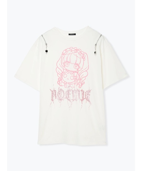 NOEMIE（ノエミー）の「ロンリードールラメTシャツ（Tシャツ/カットソー・レディース・ブラック/オフホワイト・M）」の13枚目の写真