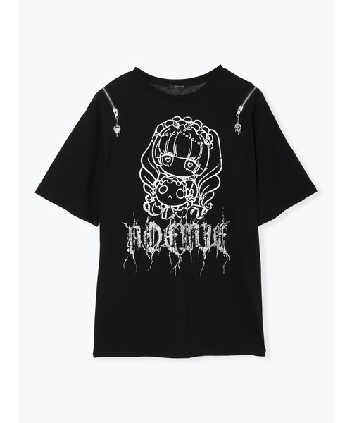 NOEMIE（ノエミー）の「ロンリードールラメTシャツ（Tシャツ/カットソー・レディース・ブラック/オフホワイト・M）」の14枚目の写真