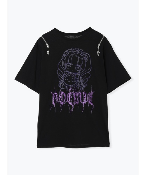 NOEMIE（ノエミー）の「ロンリードールラメTシャツ（Tシャツ/カットソー・レディース・ブラック/オフホワイト・M）」の15枚目の写真