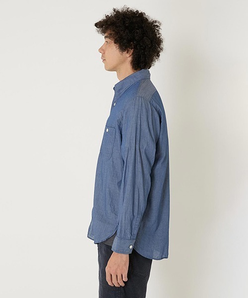 BLUE BLUE(ブルーブルー)の「スーパーライトデニム ロングスリーブシャツ(シャツ/ブラウス・メンズ・ブルー・M/S/XL/L)」の3枚目の写真