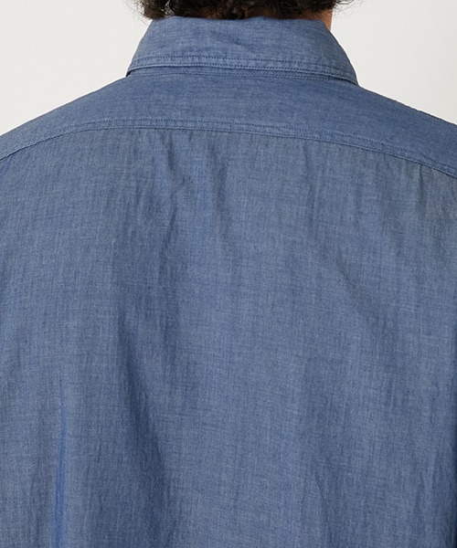 BLUE BLUE(ブルーブルー)の「スーパーライトデニム ロングスリーブシャツ(シャツ/ブラウス・メンズ・ブルー・M/S/XL/L)」の6枚目の写真