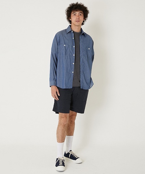 BLUE BLUE(ブルーブルー)の「スーパーライトデニム ロングスリーブシャツ(シャツ/ブラウス・メンズ・ブルー・M/S/XL/L)」の8枚目の写真