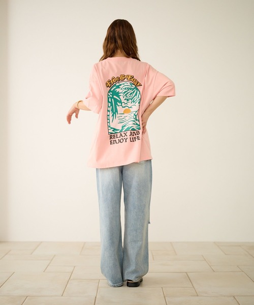 Free&Easy(フリーアンドイージー)の「【Free&Easy(フリーアンドイージー)】別注プリントTシャツ/W(ユニセックス)(Tシャツ/カットソー・レディース・イエロー/ピンク/オフホワイト・LARGE/MEDIUM)」の16枚目の写真