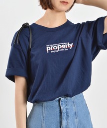 properly刺繍Tシャツ