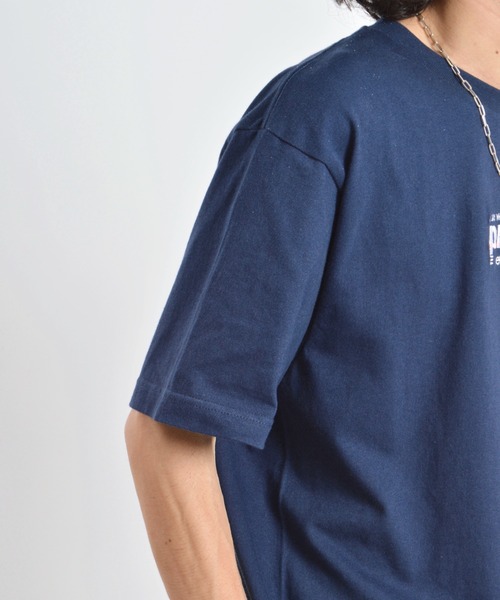 DOUBLE STEAL(ダブルスティール)の「properly刺繍Tシャツ(Tシャツ/カットソー・メンズ・ネイビー/ホワイト・X-LARGE/LARGE/MEDIUM)」の9枚目の写真