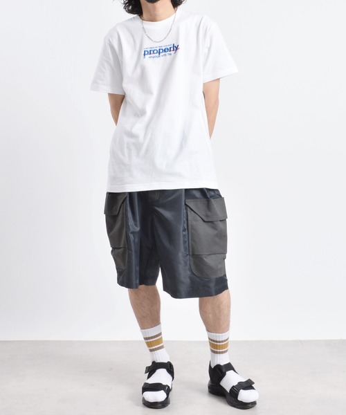 DOUBLE STEAL(ダブルスティール)の「properly刺繍Tシャツ(Tシャツ/カットソー・メンズ・ネイビー/ホワイト・X-LARGE/LARGE/MEDIUM)」の18枚目の写真