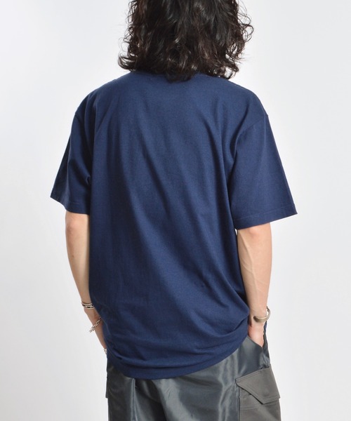DOUBLE STEAL(ダブルスティール)の「properly刺繍Tシャツ(Tシャツ/カットソー・メンズ・ネイビー/ホワイト・X-LARGE/LARGE/MEDIUM)」の5枚目の写真