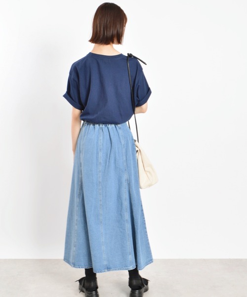 DOUBLE STEAL(ダブルスティール)の「properly刺繍Tシャツ(Tシャツ/カットソー・メンズ・ネイビー/ホワイト・X-LARGE/LARGE/MEDIUM)」の14枚目の写真