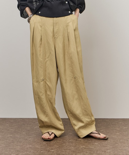 ADAM ET ROPE'(アダムエロペ)の「アジャストヘムクロップドパンツ(その他パンツ・レディース・ベージュ/ブラック・36/38)」の21枚目の写真
