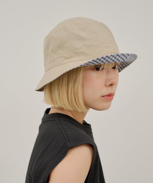 WHIMSIC（ウィムジック）の「【UNISEX】リバーシブルバケットハット（ハット・メンズ・チャコールグレー/ネイビー/ベージュ・FREE）」の22枚目の写真