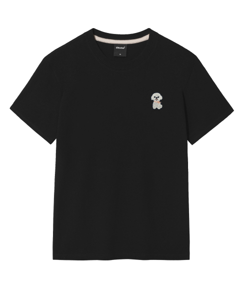 OKSTAR(オクスター)の「ポソム刺繍半袖(Tシャツ/カットソー・レディース・ネイビー/グレー/ライトグレー/ライトベージュ/ブラック/クリーム/ダークグレー/ホワイト/ダークブルー/カーキ/ダークグリーン・4XL/LARGE/X-LARGE/2XL/SMALL/MEDIUM/3XL)」の12枚目の写真