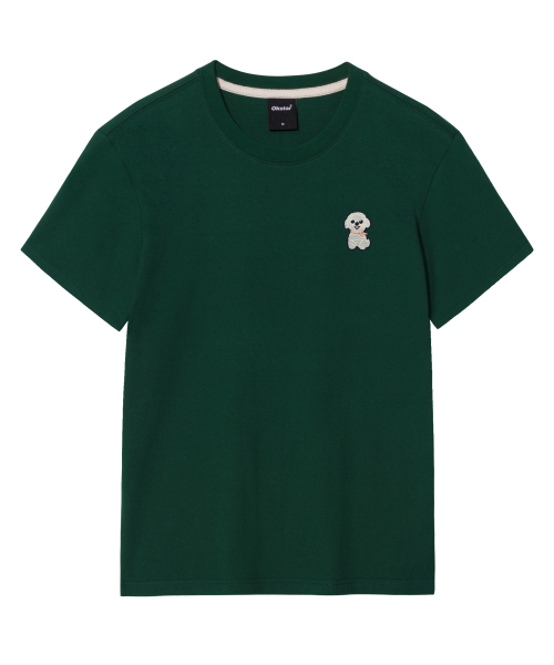 OKSTAR(オクスター)の「ポソム刺繍半袖(Tシャツ/カットソー・レディース・ネイビー/グレー/ライトグレー/ライトベージュ/ブラック/クリーム/ダークグレー/ホワイト/ダークブルー/カーキ/ダークグリーン・4XL/LARGE/X-LARGE/2XL/SMALL/MEDIUM/3XL)」の14枚目の写真