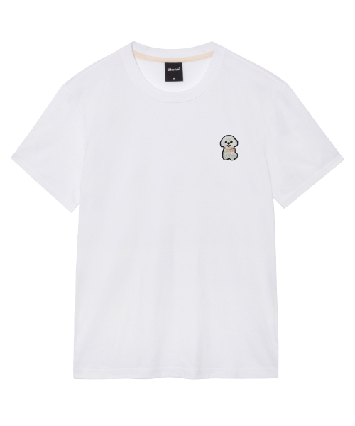 OKSTAR(オクスター)の「ポソム刺繍半袖(Tシャツ/カットソー・レディース・ネイビー/グレー/ライトグレー/ライトベージュ/ブラック/クリーム/ダークグレー/ホワイト/ダークブルー/カーキ/ダークグリーン・4XL/LARGE/X-LARGE/2XL/SMALL/MEDIUM/3XL)」の16枚目の写真