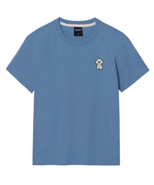 OKSTAR(オクスター)の「ポソム刺繍半袖(Tシャツ/カットソー・レディース・ネイビー/グレー/ライトグレー/ライトベージュ/ブラック/クリーム/ダークグレー/ホワイト/ダークブルー/カーキ/ダークグリーン・4XL/LARGE/X-LARGE/2XL/SMALL/MEDIUM/3XL)」の18枚目の写真