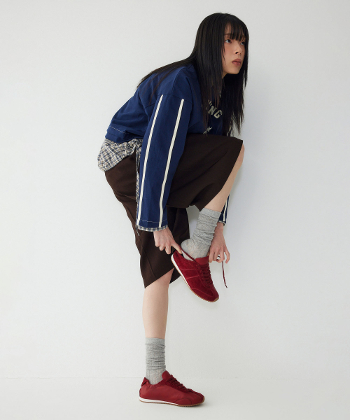 STUDIO TOMBOY(スタジオトムボーイ)の「配色ロースニーカー_レッド 9106271001(スニーカー・レディース・レッド・23.5cm/24.5cm)」の3枚目の写真