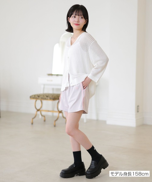 MARY QUANT（マリークワント）の「FOOTBALLコレクションデザイン パンツ（スウェットパンツ・レディース・グレージュ/ホワイト/ブルー・M）」の8枚目の写真