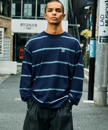 EMBROIDERD LOGO BORDER L/S T SHIRT CITY COUNTRY CITY