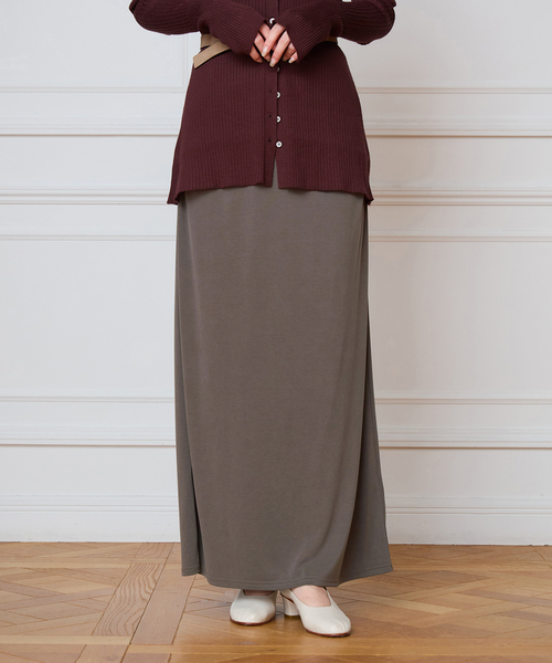 IENA LA BOUCLE(イエナラブークル)の「IENA LA BOUCLE フィブリルカットスカート(スカート・レディース・ウッド/ブラック・36/38)」の18枚目の写真