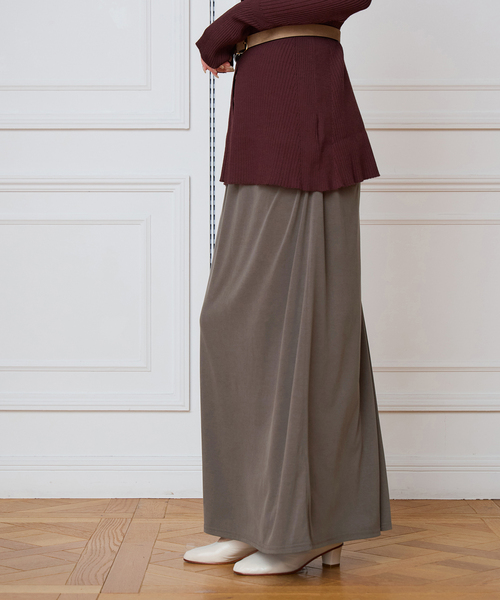 IENA LA BOUCLE(イエナラブークル)の「IENA LA BOUCLE フィブリルカットスカート(スカート・レディース・ウッド/ブラック・36/38)」の19枚目の写真