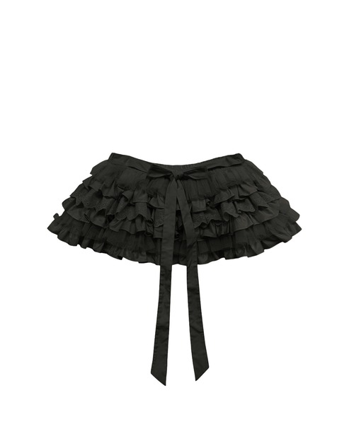 HONEY MI HONEY（ハニーミーハニー）の「tiered frill bag & mini skirt（スカート・レディース・ホワイト/ブラック/ピンク・FREE）」の15枚目の写真