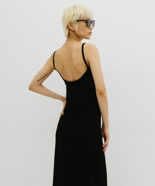 HANNE(アン)の「カップインバックオープンキャミワンピース(ワンピース・レディース・ブラック/ネイビー・S/M)」の10枚目の写真
