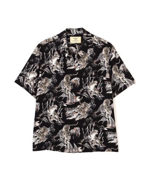 AVIREX(アヴィレックス)の「ALOHA SHIRT”TIGER & BAMBOO" / アロハシャツ タイガー バンブー / AVIREX / アヴィレックス(シャツ/ブラウス・メンズ・オフホワイト/ブラック・MEDIUM/XX-LARGE/X-LARGE/LARGE)」の2枚目の写真