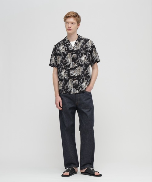 AVIREX(アヴィレックス)の「ALOHA SHIRT”TIGER & BAMBOO" / アロハシャツ タイガー バンブー / AVIREX / アヴィレックス(シャツ/ブラウス・メンズ・オフホワイト/ブラック・MEDIUM/XX-LARGE/X-LARGE/LARGE)」の5枚目の写真