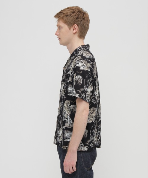 AVIREX(アヴィレックス)の「ALOHA SHIRT”TIGER & BAMBOO" / アロハシャツ タイガー バンブー / AVIREX / アヴィレックス(シャツ/ブラウス・メンズ・オフホワイト/ブラック・MEDIUM/XX-LARGE/X-LARGE/LARGE)」の6枚目の写真
