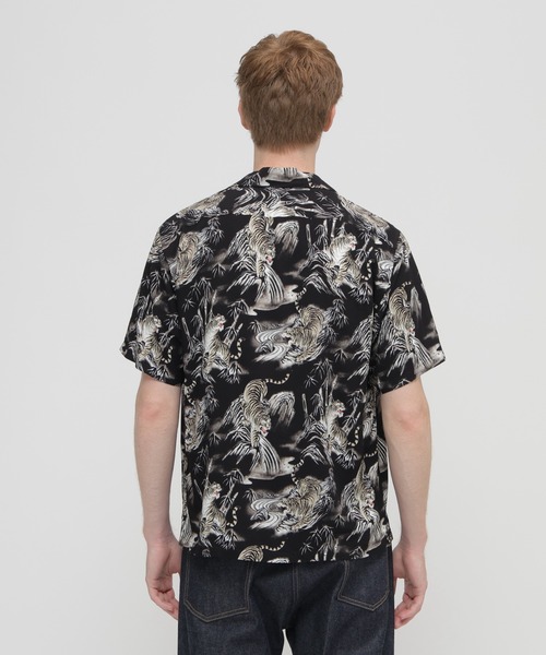 AVIREX(アヴィレックス)の「ALOHA SHIRT”TIGER & BAMBOO" / アロハシャツ タイガー バンブー / AVIREX / アヴィレックス(シャツ/ブラウス・メンズ・オフホワイト/ブラック・MEDIUM/XX-LARGE/X-LARGE/LARGE)」の7枚目の写真