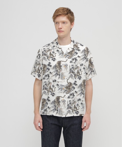 AVIREX(アヴィレックス)の「ALOHA SHIRT”TIGER & BAMBOO" / アロハシャツ タイガー バンブー / AVIREX / アヴィレックス(シャツ/ブラウス・メンズ・オフホワイト/ブラック・MEDIUM/XX-LARGE/X-LARGE/LARGE)」の13枚目の写真