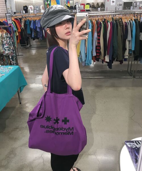 mydeepbluememories(マイディープブルーメモリーズ)の「MM LOGO ECO BAG_Purple(エコバッグ/サブバッグ・レディース・パープル・FREE)」の14枚目の写真