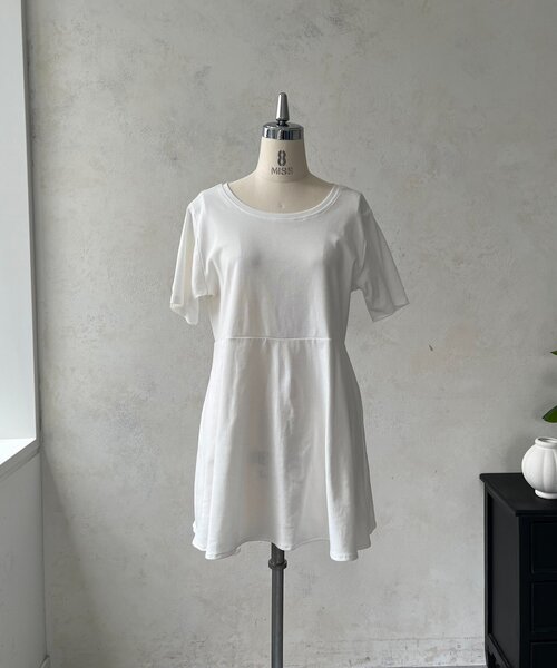 prose verse(プロズヴェール)の「【セットアイテム】裾フリルビスチェ×ペプラムTシャツ(Tシャツ/カットソー・レディース・ホワイト系その他・MEDIUM/LARGE)」の7枚目の写真